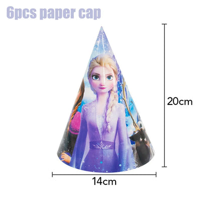 Disney gefroren Geburtstag Dekorationen Mädchen Papier Geschirr Teller Servietten Tassen Schnee königin Geburtstag Deko Hintergrund Luftballons Lieferungen