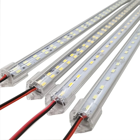 1PCS 12V/24V 24/48 LED Light Strip 330X15MM Hard Rigid Tube Bar Lamp IP65 Waterproof 5730-led bead Lights Strips For DIY.