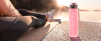 32oz Water Bottle Motivational Sport Water Bottle Leakproof Drinking Bottles Outdoor Sports Travel Kettle Drinking Water Bottle.