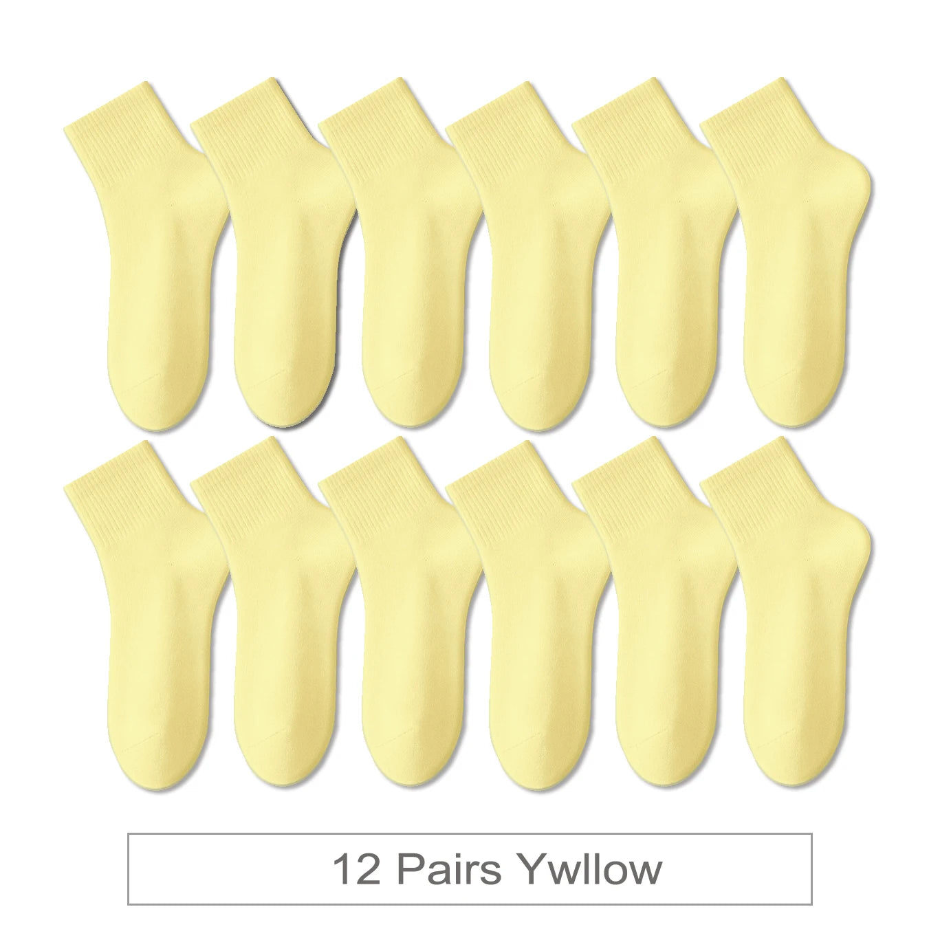 12 Pairs New Woman Cotton Socks Men Sock Short Ankle Colorful Autumn Spring Soft Breathable Colorful Girl Sock