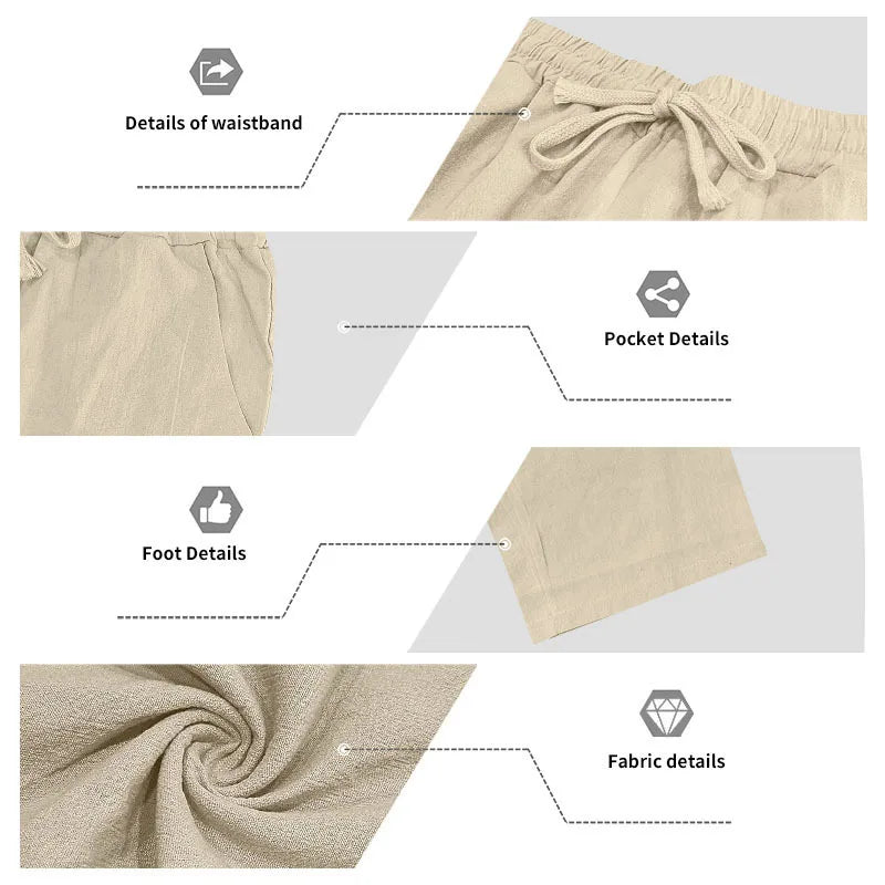 Cross-border Autumn Linen Men's Casual Suit Loose Hooded Henley Shirt Long Sleeve Pants Suit