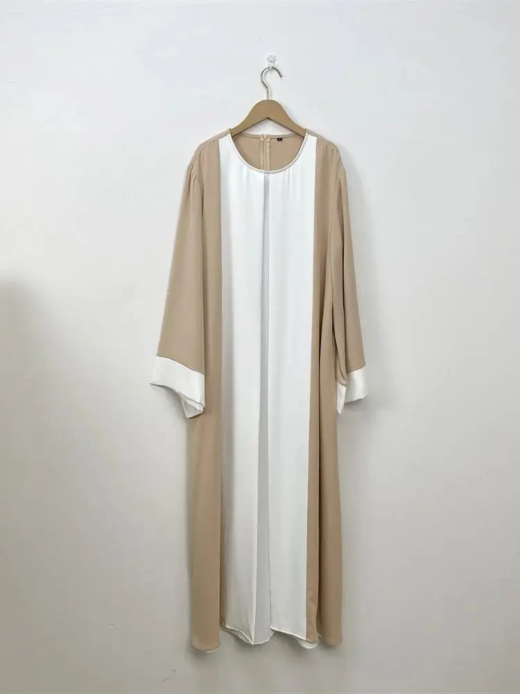 Ramadan Eid Muslimischen Abaya Dubai Luxus Spleißen Gefälschte Zwei Stücke Abayas Für Frauen Kaftan Modest Kleid Islam Kaftan Marocain Femme