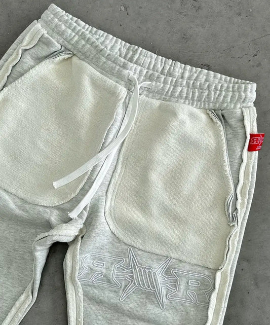 Y2k Tracksuit Men Letter Pattern Embroidered Pocket Patchwork Clothes for Men Harajuku Zipper Hoodies Sweatpants Two Piece Set.