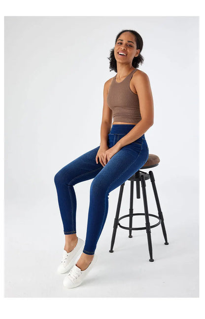 Jeans Women Denim Pant Long Pants Yoga Slim Mom Jeans High Waist Sheath Trousers Casual Pocket Y2k Streetwear Elegant Work 2025.