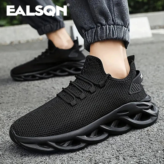 Männer Sport Laufen Schwarz Jogging Schuhe Casual Turnschuhe Braun Outdoor Atmungsaktive Mesh Frauen Licht Stoßdämpfung Schwarz Tennis