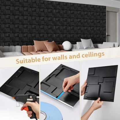 3D Wall Panels 30x30cm Indoor Wall Decoration for Bedroom Living Room background Hotel Office Mural Wall Panel DIY Home Decor