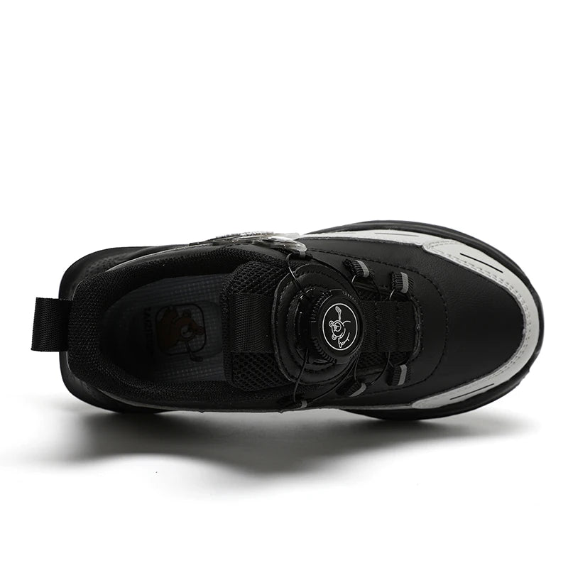 Fashion Children Shoes Boy Sneaker Non-slip School Casual Walking Shoes Leather Tennis Sport Shoes for Kids Girls 5 To 16 Years