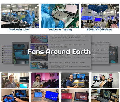 ZEUSLAP 16" 2.5K 144hz Portable Monitor 2560*1600 16:10 100%sRGB 500Cd/m²  Travel Gaming Display for Laptop Switch ps4 ps5 Xbox