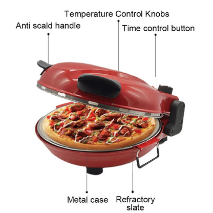 Elektrische Scone Maschine Pfannkuchen Backform 12 Zoll handgemachte italienische Pizza ofen Crêpe Bratpfanne Brot Abtauen Grill Herd Röster
