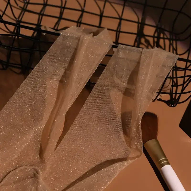 Shiny Silk Pantyhose Transparent Tights Charming Women's Underwear Glitter Bright Hosiery Ladies Slim Thigh High Panty Stockings