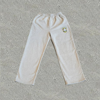 Y2k Retro Cross Shield Embroidery Pattern Baggy Pants Men Clothing Streetwear Casual Harajuku Couple Sweatpants Gothic Joggers.