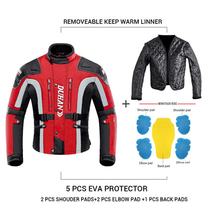 New Winter Motorcycle Jacket Warm Motorcycle Pants Wear-resistant Motorcycle Motocross Jacket Windproof Moto Protector.