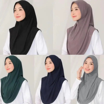 Muslim Islamic Jersey Modal Hijab Scarf Instant Hijabs Headscarfs For Women Long Scarves Head Wrap Shawl Bonnet Hijabe Femme.