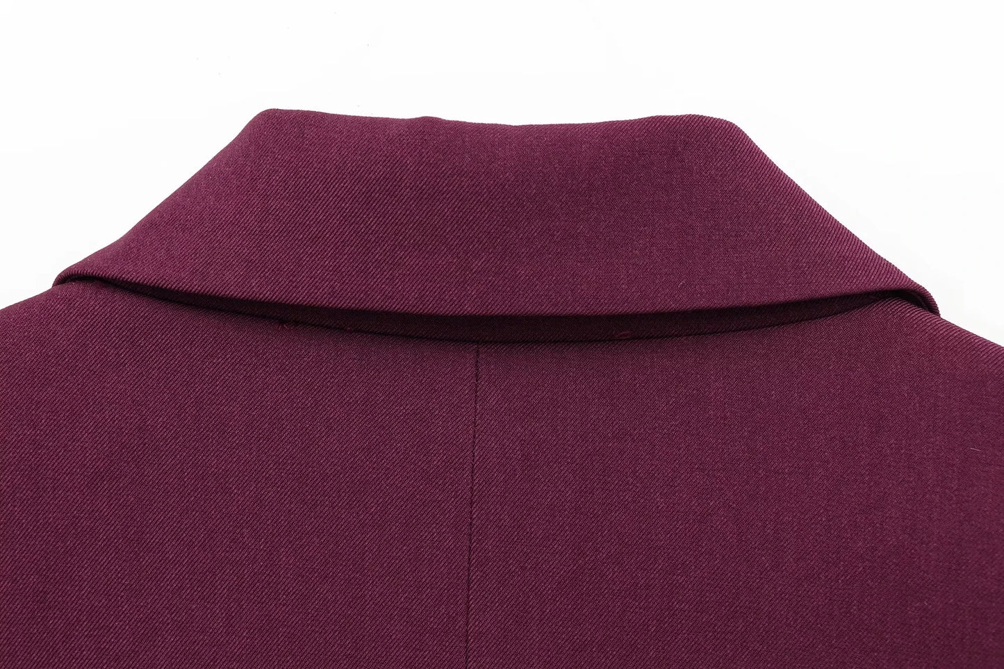 KONDALA Vintage Chic Office Lady Red Solid Women Suit Notched Single Button Pockets Blazer Straight Loose Pants Fashion 2025 Set