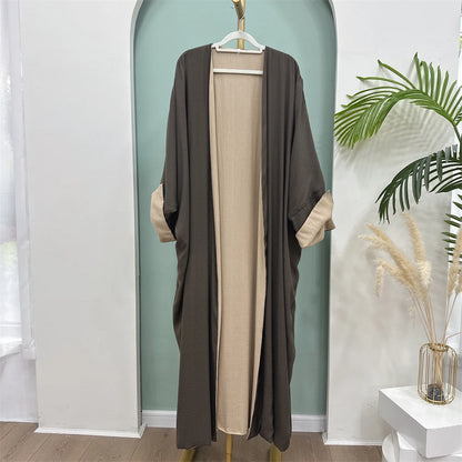 Open Modest Kimono Abaya Dubai Luxury Muslim Cardigan Coat Abayas for Women Islam Kebaya Caftan Marocain Robe Femme Musulmane