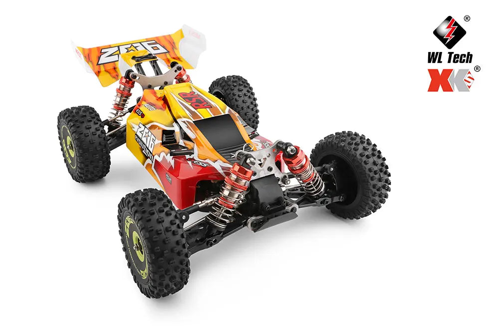 WLtoys 144010 144001 75KM/H 2.4G RC Car Brushless 4WD Electric High Speed Off-Road Remote Control Drift Toys for Children Racing.