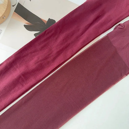 1/2Pcs Sexy Wine Red Stocking Women Girl Burgundy Thin Thick Elastic Tight Vintage Anti-Hooker Comfortable Pantyhose Accessory