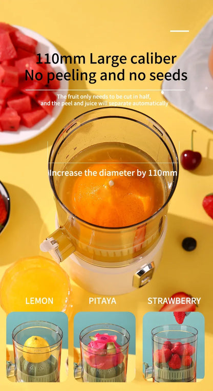 Electric Orange Juicer Portable 600ml Original Citrus Fruit Juice Extractor Lemon Squeezer Machine Smoothie Blender USB Charge.