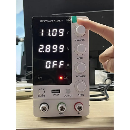 KUAIQU Upgrade Variable Adjustable Switching DC Power Supply 30V 10A Bench Power Supply 60V 5A,OCP OVP OUTPUT Switch, SPS-C3010S.
