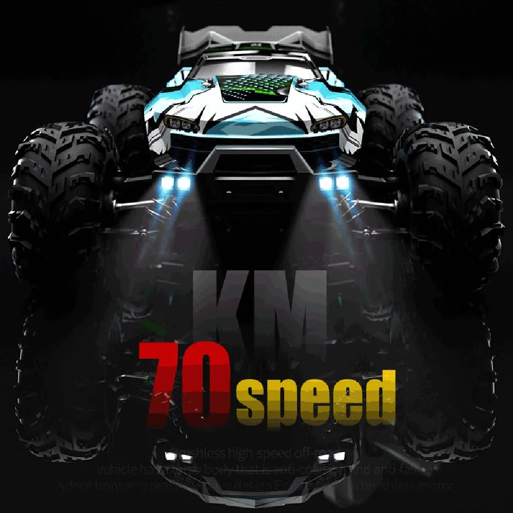 Teeggi 16101 /16102 PRO 1:16 High Speed RC Car With LED Light Drift 70KM/H 4WD RC Off-Road Car Monster Truck Toy For Kid Gifts.