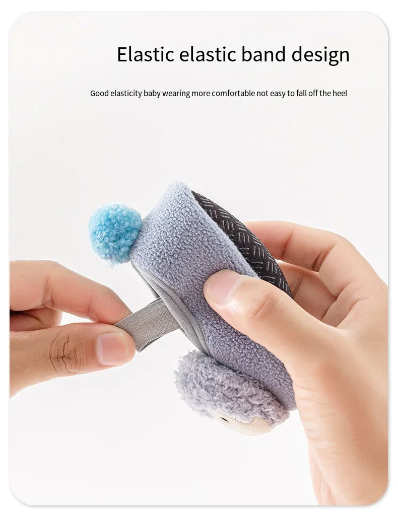 Lovely Infant Slippers Toddler Kids Boy Girl Knit Crib Shoes Warm Cute Cartoon Anti-slip Prewalker Newborn Slippers Baby Shoes