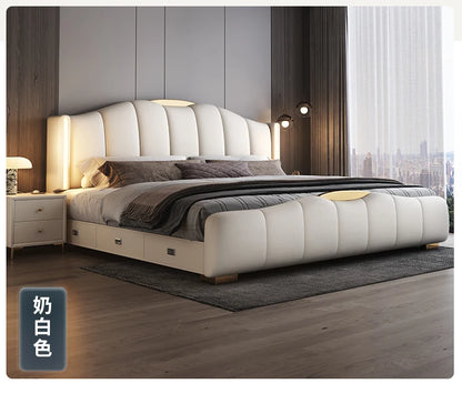 200 x 220 cm Rahmen-Kopfteil, Hochzeitsbett, Hauptschlafzimmer, Kingsize-Doppelbett, 3 Schubladen, Aufbewahrung, luxuriöse Schlafzimmermöbel in voller Größe