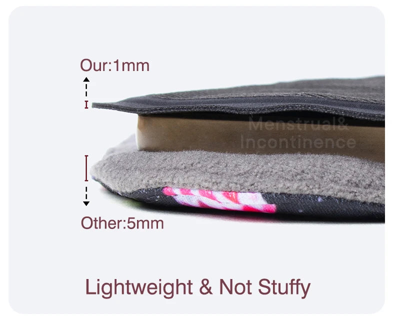 Eco-cotton Reusable Panty Liner Washable Soft Women's Menstrual Pad Sanitary High Absorbency Period Cloth Pads Breathable.