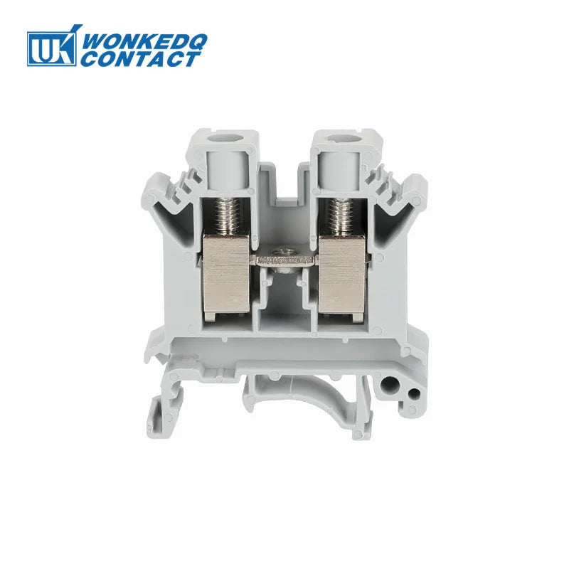 10 Stück UK 10N DIN-Schienenklemmenblock mit Schraubenzug, 10 mm Kabelstecker, mehrfarbig, Universaldraht, elektrischer Steckverbinder UK10N