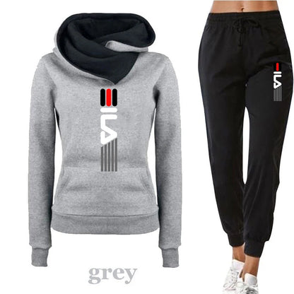 Frühling Und Herbst Frauen Hoodie Trainingsanzug 2-teiliges Set Sweatshirt Set Casual Tops Sport Lange Hosen Weibliche Plus Größe Vetement