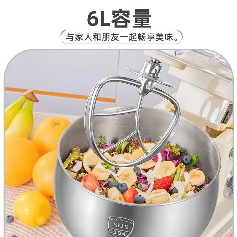 1500W stand Chef Machine mixer Multifunctional  Commercial Mixer Dough Mixer Household Small Automatic New electric blender 220V.
