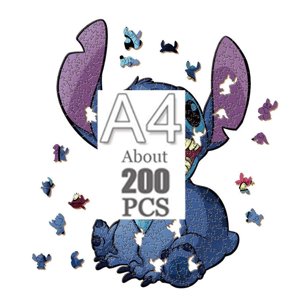 Cartoon animal wooden puzzle Film elements figure Popular classics wood jigsaws for adult kids Educational toy