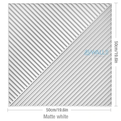 12pcs 50cm 3D wall panel Geometric lines 3D wall sticker wallpaper mural diamond design decor tile 3D mold 90's aesthetic room