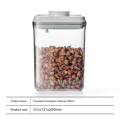 Airtight Food Storage Containers with Lids,Top Pop One Button Control,Air Tight Stackable Dry Cereal Container Set for Pantry