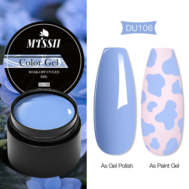 Mtssii 8ML Quick Extension Nail Gel Vernis Nude Milk White Gel Nail Polish UV Semi Permanent Nails Art For Manicure Tools.