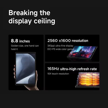 CN Version Lenovo LEGION Y700 2025 Gaming Tablet Game Mode Snapdragon 8 Gen 3 8.8" 165Hz Display 6550mAh Battery 68W Charging 13MP Camera.