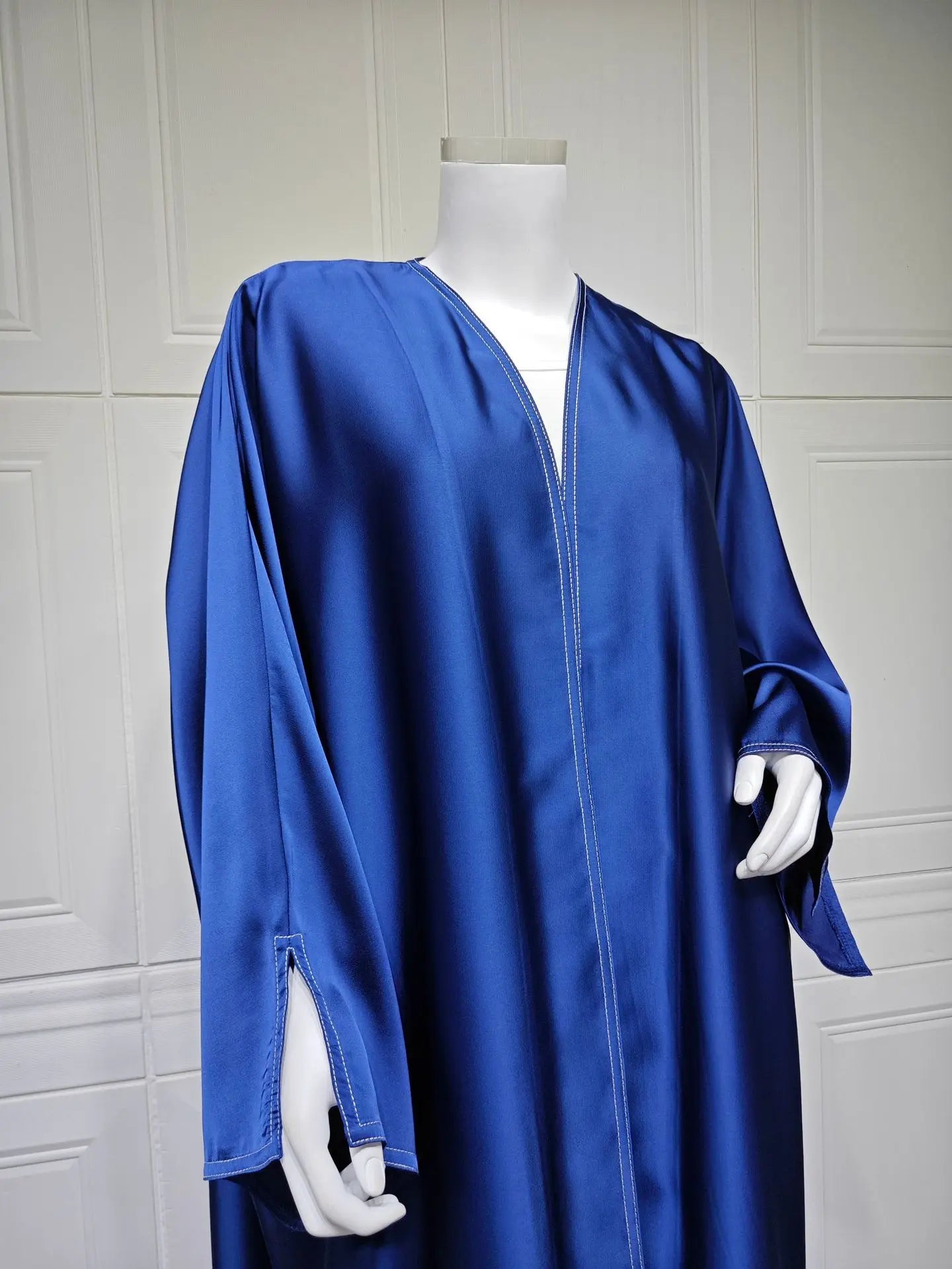 Ramadan Satin Open Kimono Abaya Dubai Luxury 2025 Muslim Kaftan Dress Abayas Women Islam Clothing Robe Femme Musulmane Kebaya