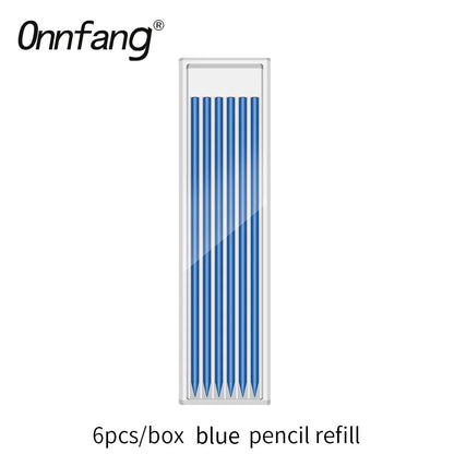 2,8 mm solider Zimmermanns-Druckbleistift mit Spitzer für Holzbearbeitungsbau, langer Kopf, Zimmermannsbleistift, Schreibwarenbedarf.
