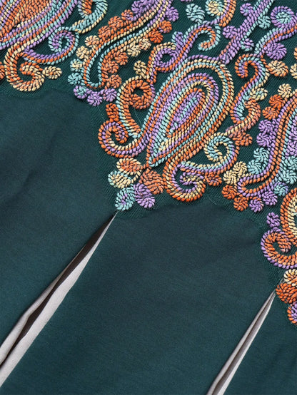 TOLEEN Damen Knöchellange Kleider Eid Al-Fitr Muslim Lose Applizierte V-Ausschnitt Langarm Damen Robe Islamisches Dubai ElegantDress.