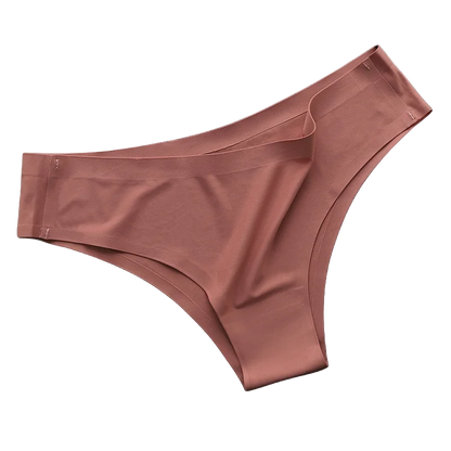 4PCS/Set Seamless Panties Women Sexy Underwear Ice Silk Underpants Low Waist G-string Female Soft Solid Ultra-thin Briefs.