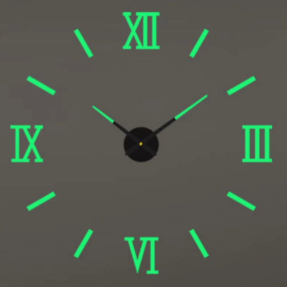 2022 moderne Design Große Wanduhr 3D DIY Quarz Uhren Mode Uhren Acryl Spiegel Aufkleber Wohnzimmer Wohnkultur Horloge