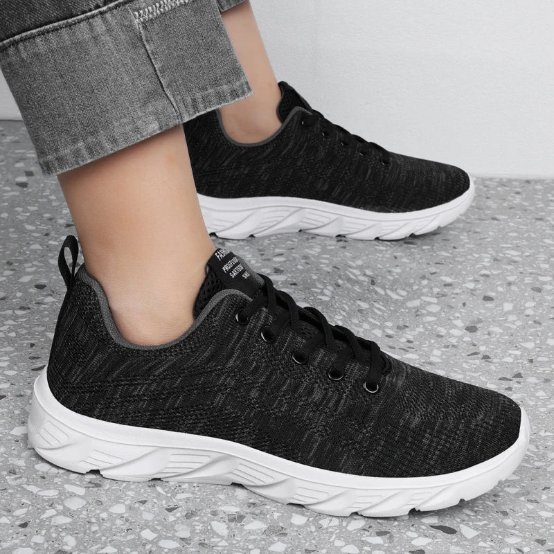 YRZL Lightweight Running Shoes Breathable Non-Slip Running Shoes Men Comfortable Sneakers Outdoor Sports Soft Wear-Resistant