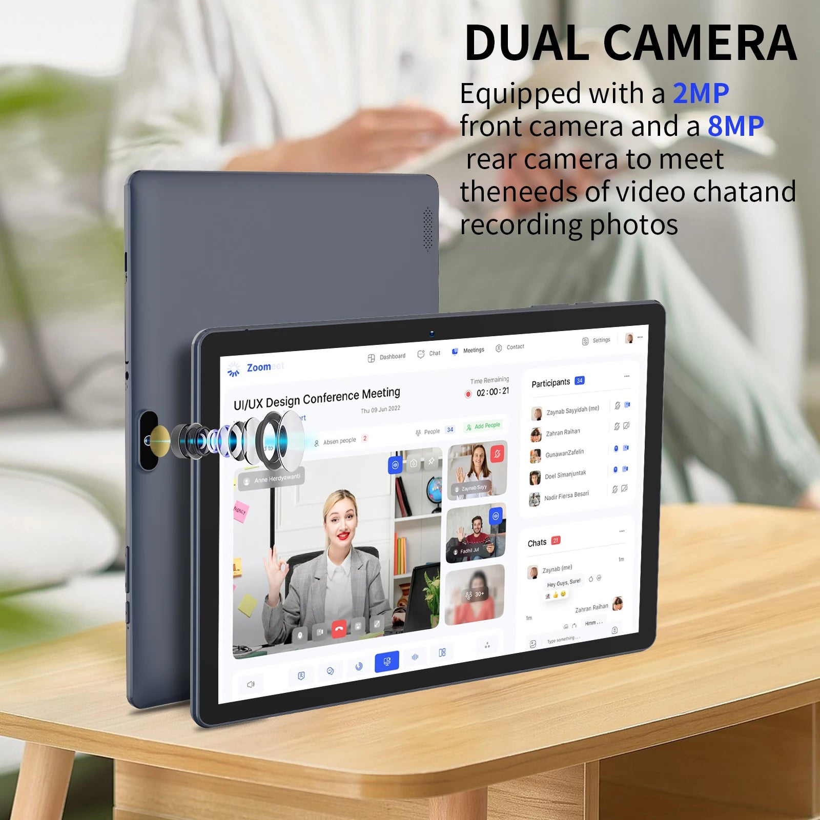 PRITOM M10 10.1 Inch Android Tablet PC 64GB ROM Quad-core HD IPS Screen WiFi GPS.