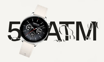 OnePlus Watch 3 43mm Smartwatch 1.32 inches AMOLED  Display Snapdragon W5 Gen 1,7 days Battery Bluetooth 5.2 NFC Google Wallet,SpO2,Sleep Blood Oxygen,Heart rate tracking,100+ original watch faces and Google play.