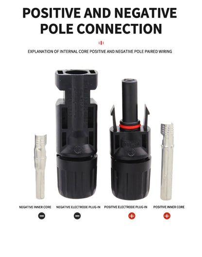 400/200/100/40/20/10 Pcs Photovoltaic Solar Connector 1000V30A Wholesale Panel Connectors Kit for PV/MC Cable 2.5/4/6mm².