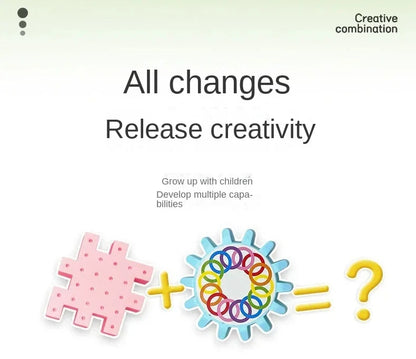 Electric Gears 3D Puzzle Model Building Kits Plastic Brick Blocks Educational Toys for Kids Children Gear Blocks Building Toys.