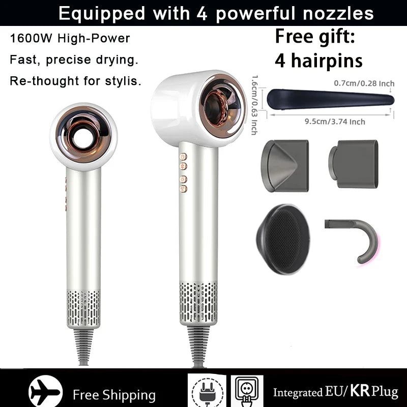 1600W Super Hair Dryer Leafless Hair dryer Personal Hair Care Styling Negative Ion Tool Constant Anion Electric Hair Dryers