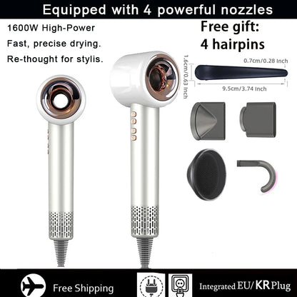 1600W Super Hair Dryer Leafless Hair dryer Personal Hair Care Styling Negative Ion Tool Constant Anion Electric Hair Dryers