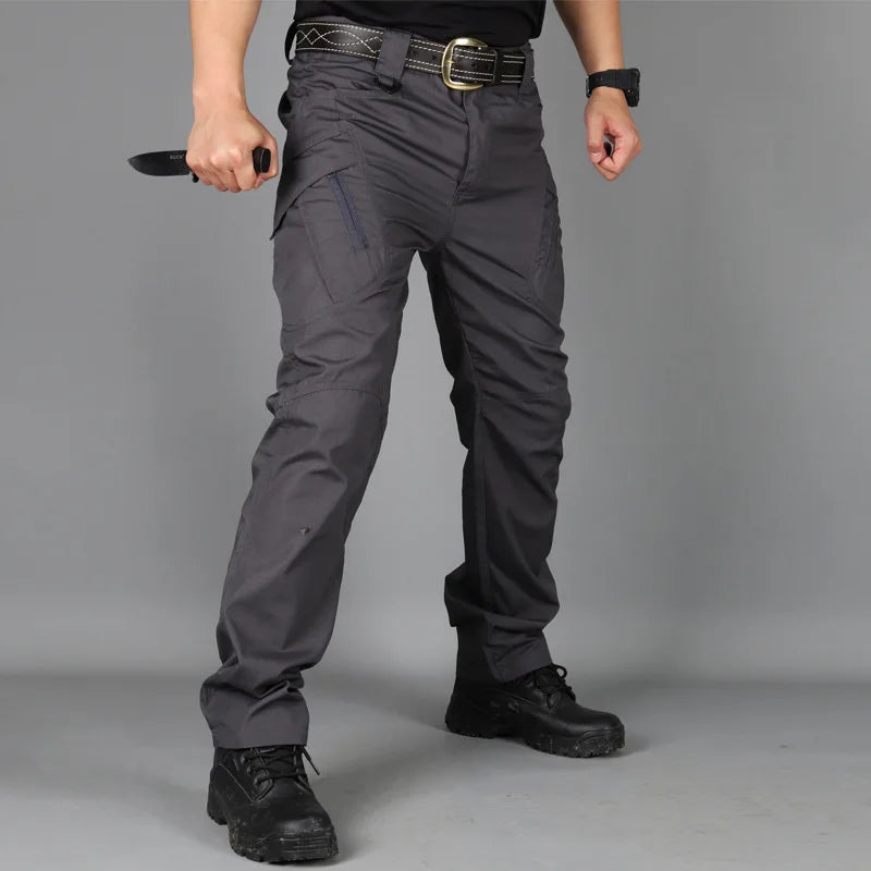 Military Tactical Pants Cargo Men Waterproof Trousers Casual Pants Wear-resistant Multi-pocket Outdoor Hiking Work Trousers Male