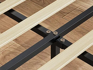 Gästebett 90 x 200 cm mit Ladestation und LED-Beleuchtung, Bettrahmen, einfache Montage zum Schlafen