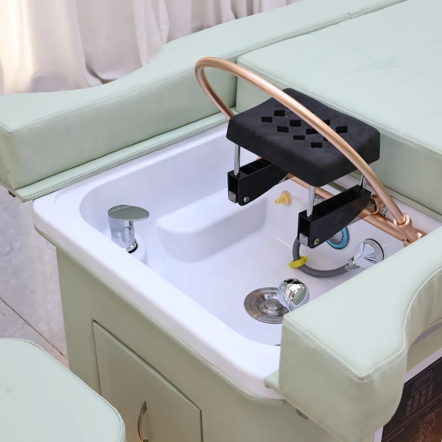 XinSheng 2025 Elektrischer Lift-Shampoo-Bett-Massagetisch – All-in-One-Salonstation mit Begasung, Fußbad und Haarwaschbecken